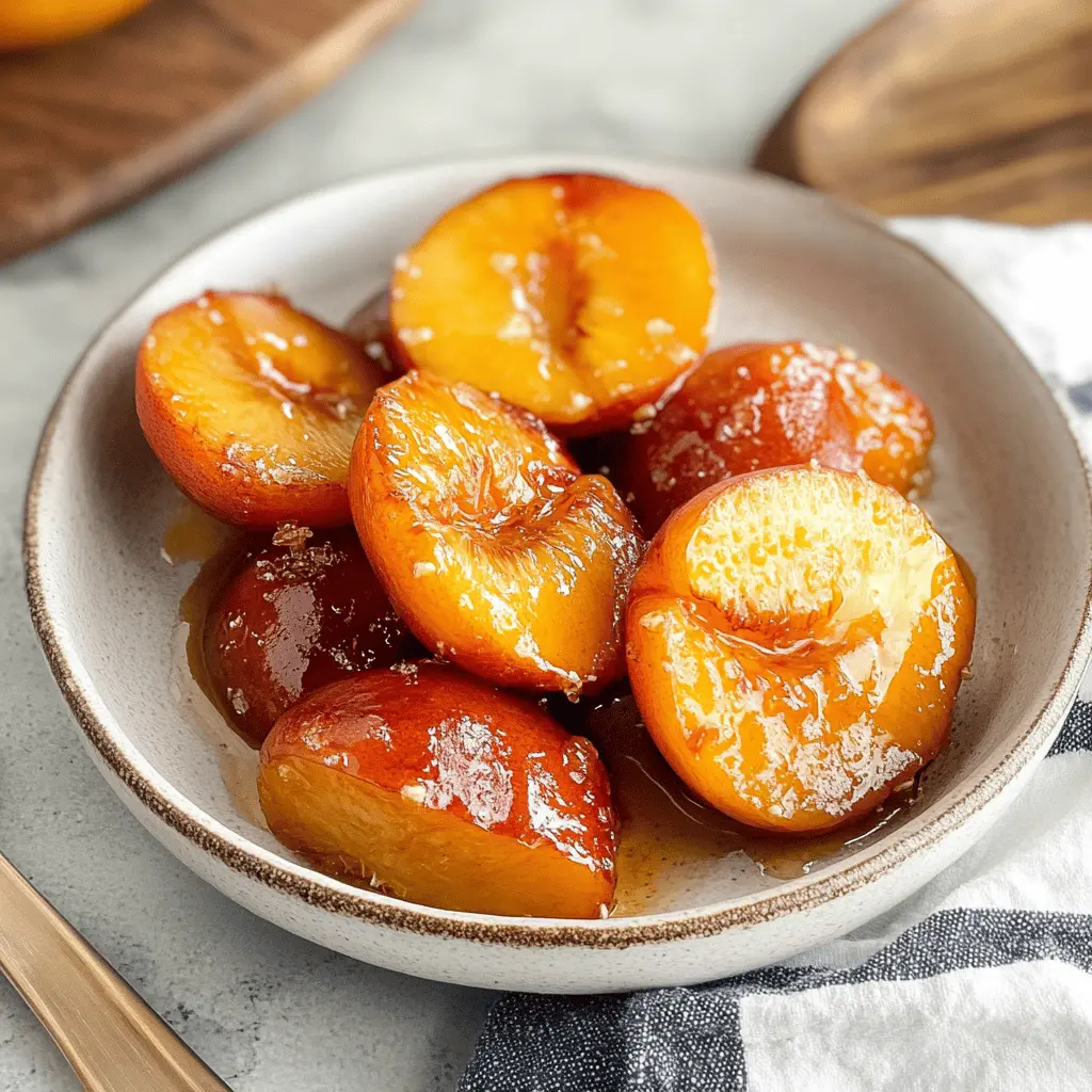 Treat yourself to these delightful Easy Air Fryer Peaches! Juicy ripe peaches perfectly caramelized with a touch of cinnamon create a simple yet delicious dessert. This recipe highlights the natural sweetness of peaches while adding a warm, cozy flavor. Perfect for summer gatherings or a quick snack, don’t forget to save this one for later!