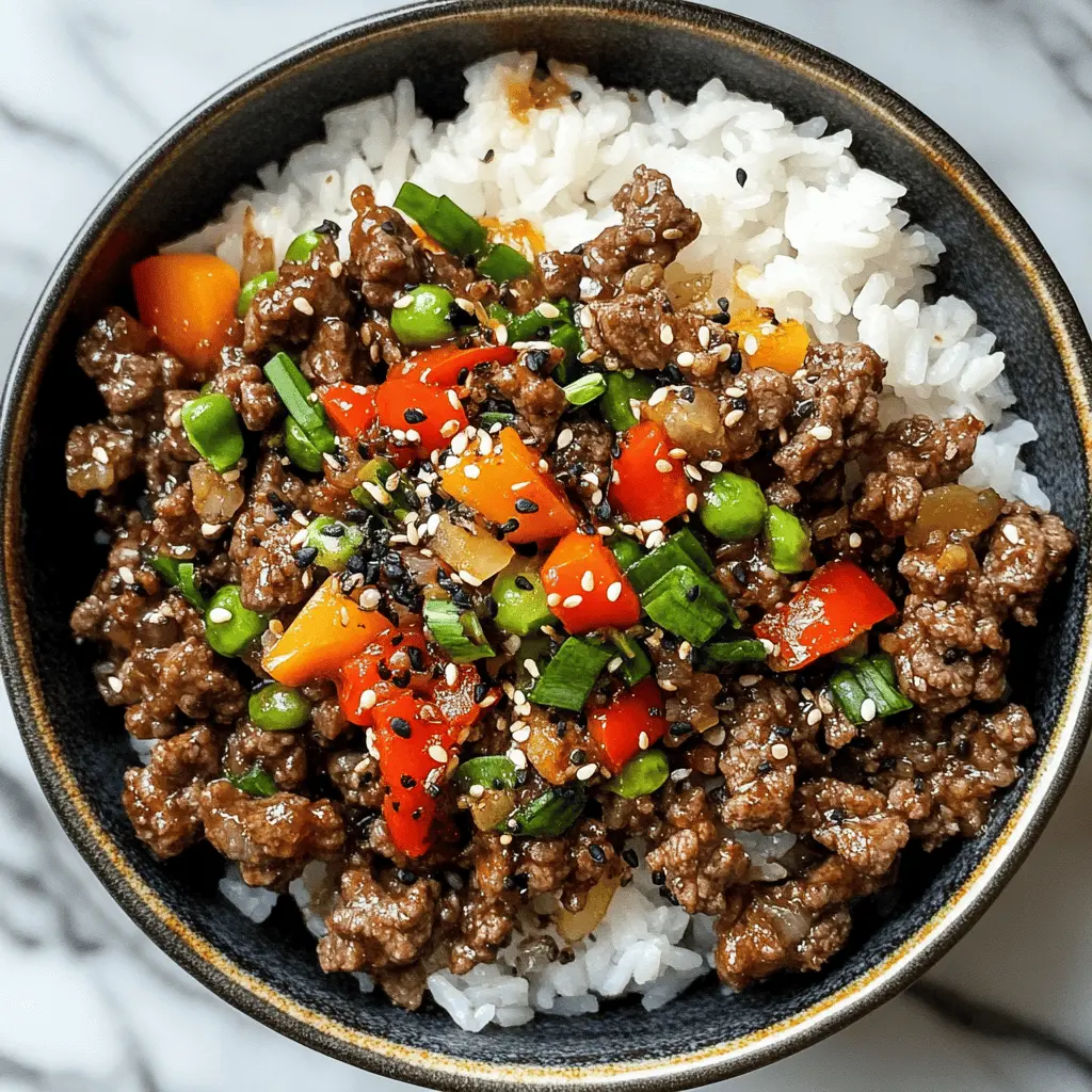 Get ready for a hearty meal with this Beef and Pepper Rice Bowl! Featuring tender beef strips, colorful bell peppers, and fluffy rice, this dish is as delicious as it is simple. Perfect for busy weeknights or meal prepping, it's packed with flavors and nutrients. Save this recipe now for a satisfying dinner that the whole family will love!