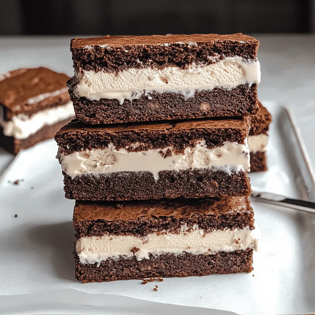 Treat yourself to delightful Brownie Ice Cream Sandwiches that combine rich chocolate brownies with your favorite ice cream! Perfect for summer gatherings, these sweet treats are easy to make and sure to impress. Save this recipe for a fun dessert idea that will bring a smile to everyone’s face at your next BBQ or family get-together!