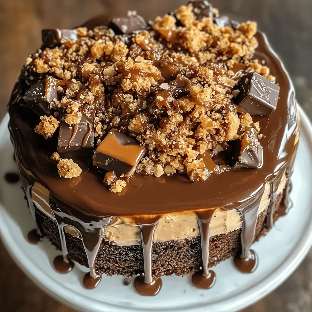 This Chocolate Caramel Toffee Crunch Cake is a showstopper for any occasion! With rich chocolate layers, creamy caramel, and a delightful toffee crunch, it's a treat that's hard to resist. Perfect for birthdays or special gatherings, save this recipe now and impress your friends and family with your baking skills!