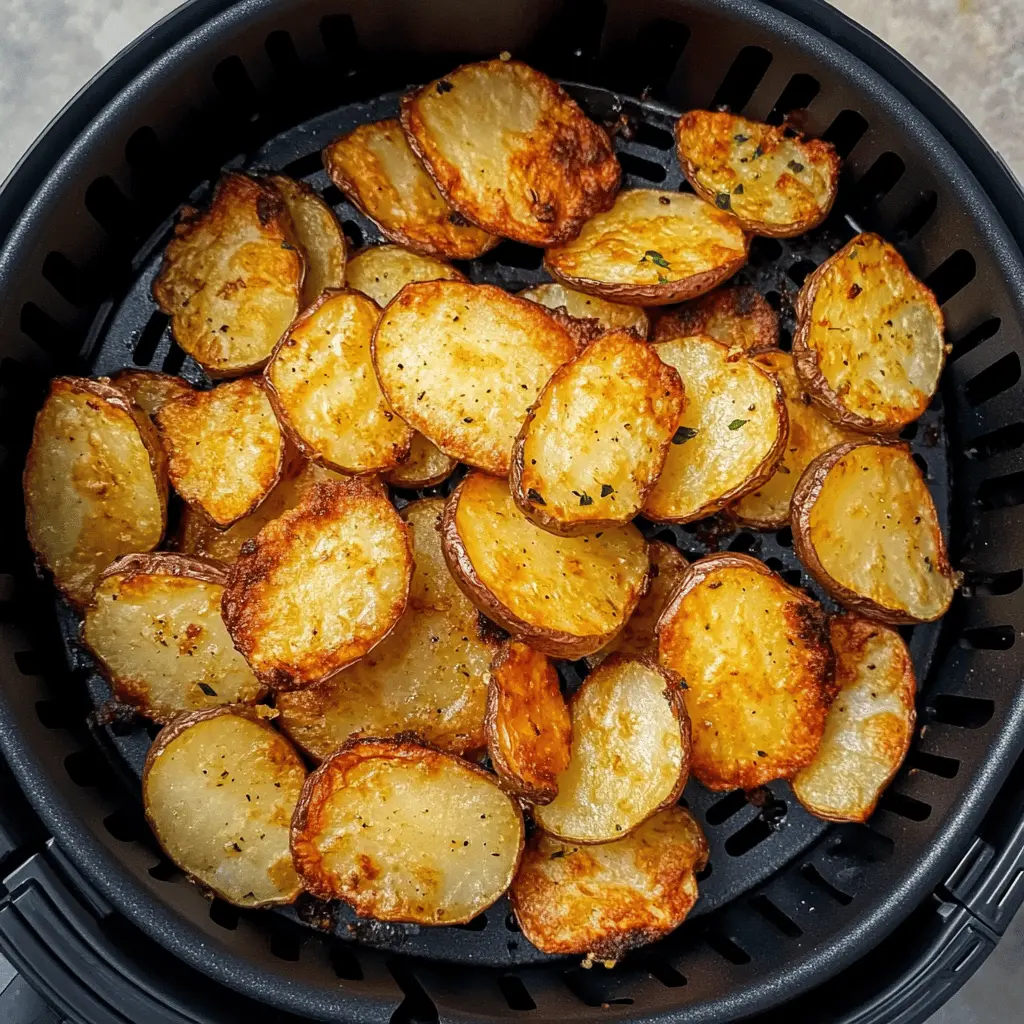 Crispy Sliced Potatoes in the Air Fryer are your new go-to snack! These perfectly seasoned, golden-brown slices are not only easy to make but also packed with potato goodness that everyone loves. Perfect for movie nights or as a side dish, be sure to save this simple recipe for a satisfying crunch whenever you need it.