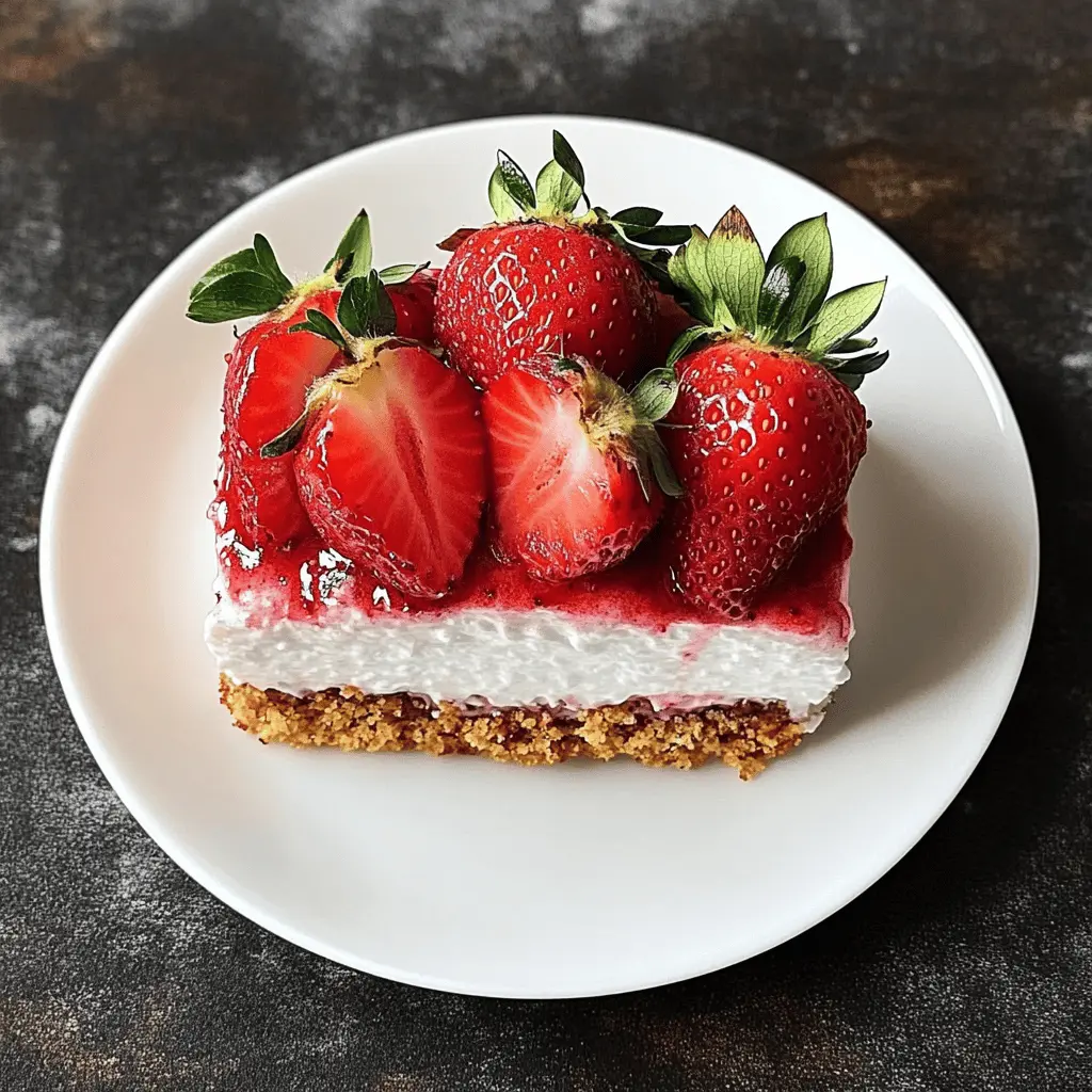 This Fresh Strawberry Yum Yum is a delightful dessert that's perfect for any occasion! Featuring creamy layers and juicy strawberries, it's a sweet treat that everyone will love. Easy to prepare and bursting with flavor, you'll want to make this again and again. Save this recipe for your next gathering or family get-together!