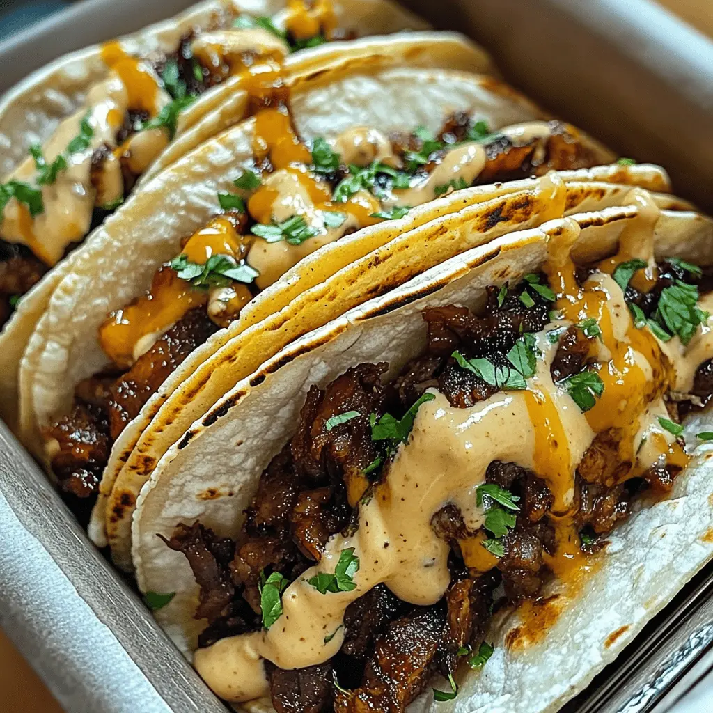 Get ready for a flavor-packed night with these Garlic Butter Honey BBQ Beef Tacos! Tender beef is smothered in a sweet and savory garlic butter BBQ sauce, making every bite irresistible. Perfect for taco night or any casual get-together, these tacos are a hit with everyone. Save this recipe to try it soon and bring your meals to life with bold flavors!