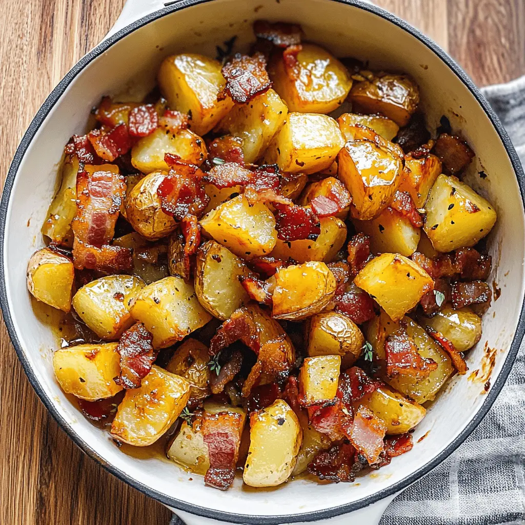 Sweet and salty, these Honey Bacon Roasted Potatoes are a delightful twist on a classic side dish! With crispy bacon and a hint of honey, they bring comfort and flavor to any meal. Perfect for dinner parties or casual family nights, don’t forget to save this easy recipe for your next gathering!