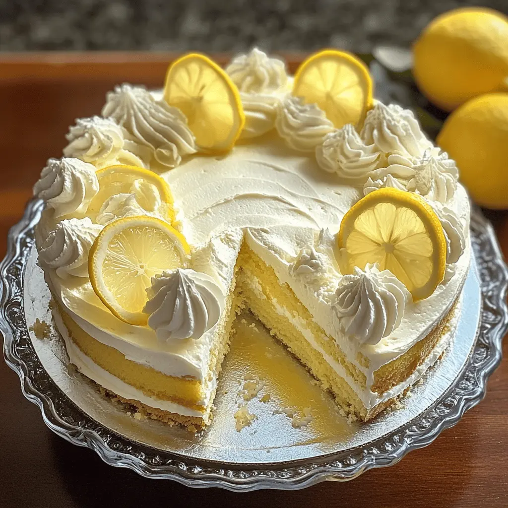 Bright and zesty, this Italian Lemon Cream Cake is the perfect treat to bring sunshine to your table! With layers of fluffy lemon cake and creamy lemon filling, it's a refreshing dessert for any occasion. Save this recipe for your next gathering or just a sweet day at home. Enjoy a slice of Italian delight that everyone will love!