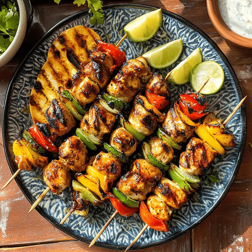Fire up the grill for these mouthwatering Mexican Barbecue Chicken Skewers! Juicy chicken is marinated in zesty lime, smoky chipotle, and a blend of spices for a burst of flavor in every bite. Perfect for summer barbecues, family gatherings, or a simple weeknight dinner. Save this recipe to impress your friends and family with a delicious, easy-to-make dish!