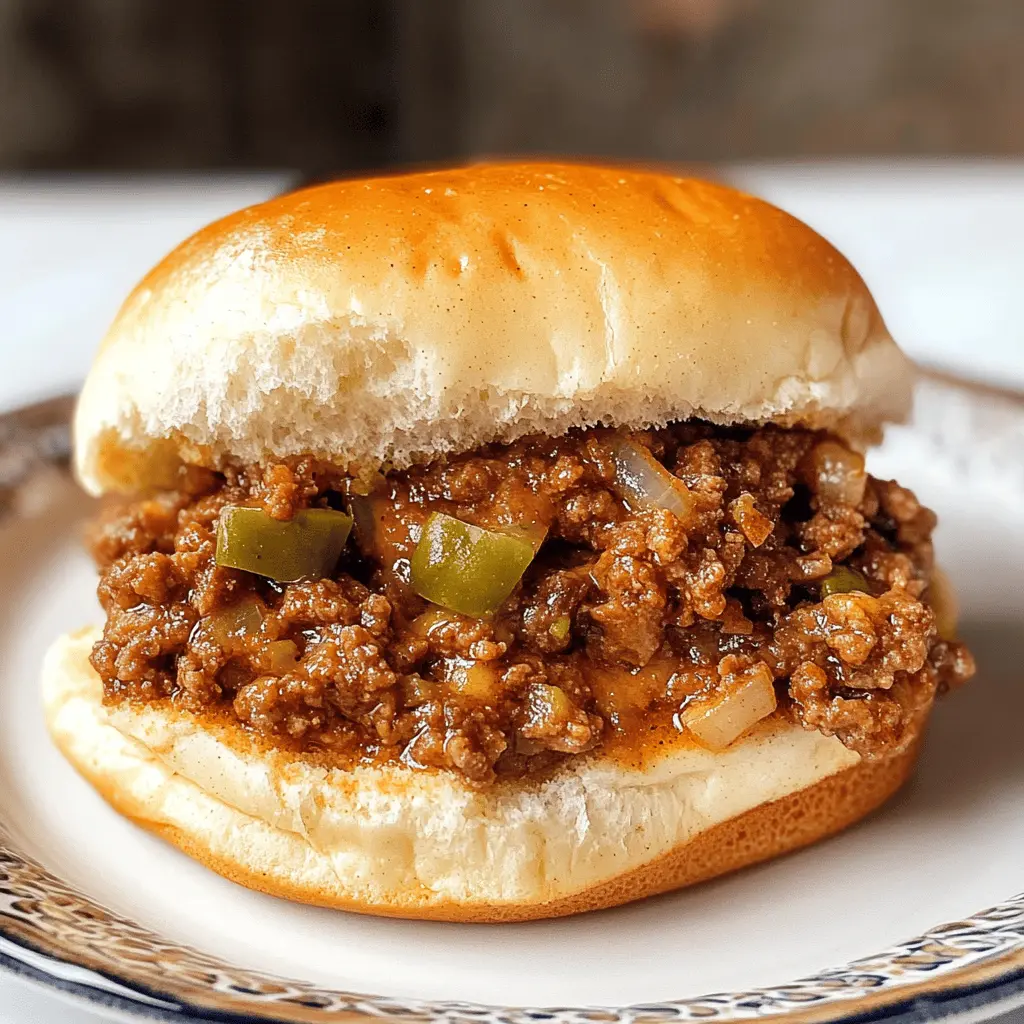 Get ready for a fun twist on a classic! These Philly Cheesesteak Sloppy Joes blend tender beef, melted cheese, and savory peppers on a soft bun. Perfect for weeknight dinners or gatherings, this easy recipe combines all the flavors of a traditional cheesesteak in a messy, delicious package. Save this recipe for your next family meal!