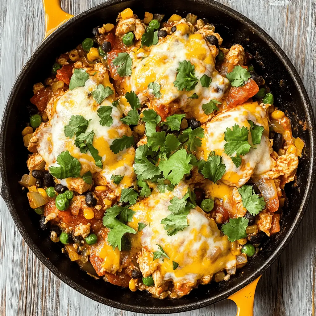 Transform your dinner with this flavorful Santa Fe Chicken Skillet! Packed with tender chicken, vibrant bell peppers, and a medley of spices, this one-pan meal is quick, easy, and full of zest. Perfect for busy weeknights or casual gatherings. Save this recipe now for a delicious and colorful meal that’s sure to impress!