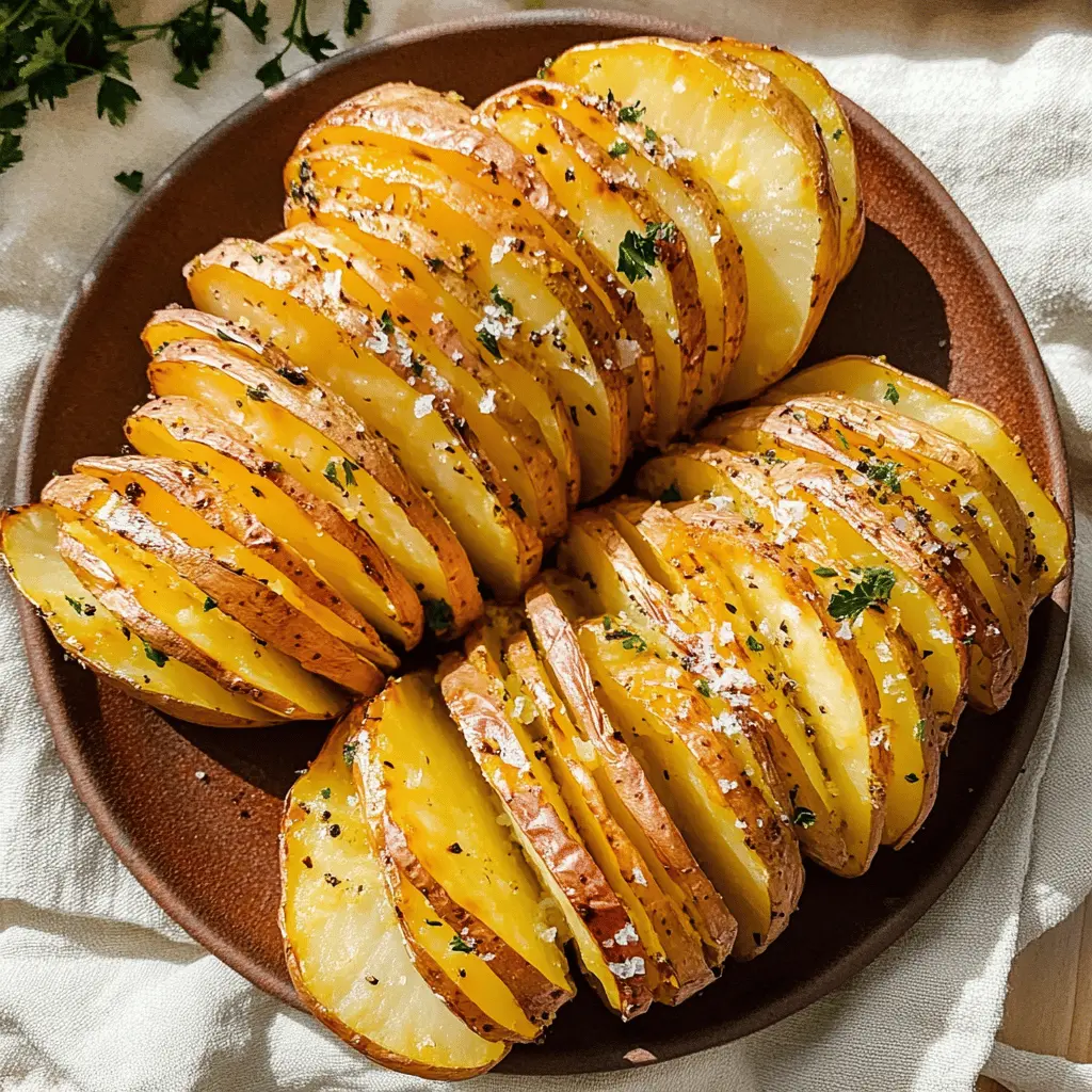 Get ready to enjoy these delicious sliced baked potatoes! Crispy on the outside and fluffy on the inside, this simple side dish elevates any meal. Made with just a few ingredients, you'll love how easy they are to prepare. Perfect for family dinners, potlucks, or a cozy night in. Save this tasty recipe for your next gathering!