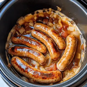Get ready for an easy and delicious meal with these Slow Cooker Beer Brats! Juicy bratwursts simmered in your favorite beer, topped with sautéed onions, and served on warm buns make for the perfect game-day or BBQ dish. It's comfort food at its best! Save this recipe to impress your friends and family at your next gathering!