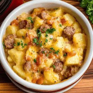 Warm up your dinner with this hearty Slow Cooker Sausage and Potato Casserole! Featuring savory sausage, tender potatoes, and a blend of herbs, this comforting dish is perfect for busy weeknights or cozy family gatherings. Save this recipe now to enjoy a delicious and easy meal anytime you need a pick-me-up!