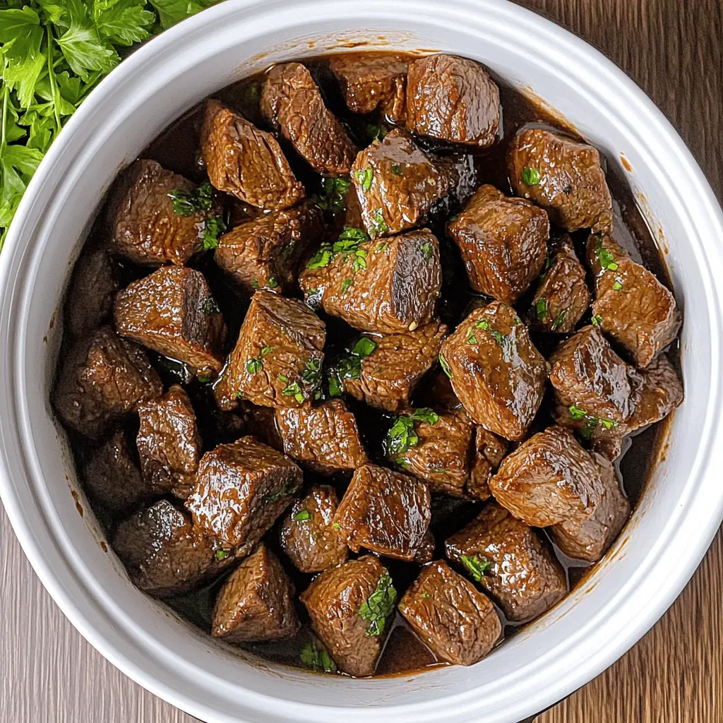 Juicy, tender, and packed with flavor, these Slow Cooker Steak Bites are the perfect dish for busy weeknights! Made with simple ingredients like robust steak and savory seasonings, you'll have a delicious meal ready with minimal effort. Save this recipe for your next family dinner or game night!