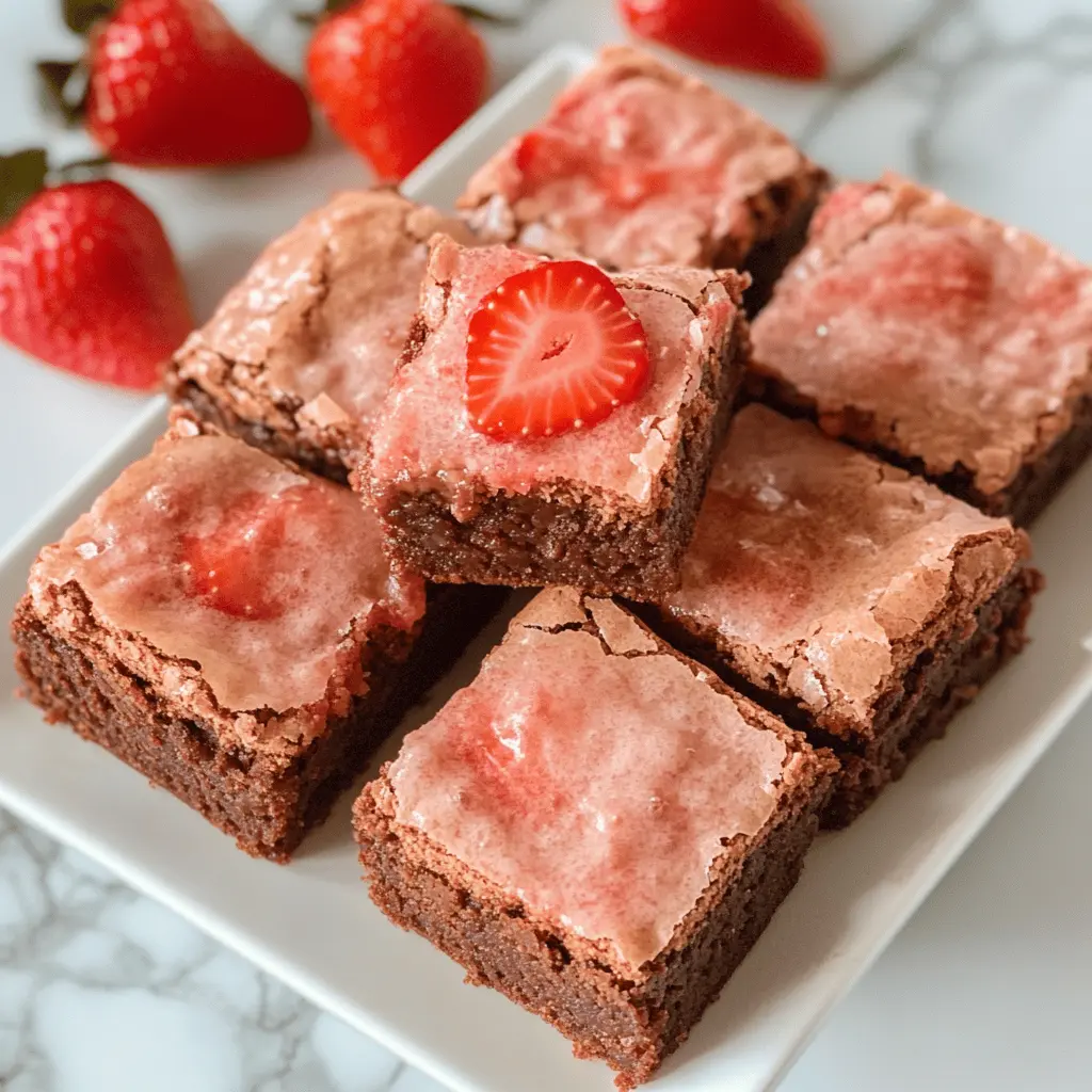 These delightful Strawberry Brownies offer a rich chocolate base paired with fresh strawberries, creating a perfect blend of flavors. Made easy with simple ingredients, they make a fantastic treat for parties or a sweet snack. Don’t forget to save this recipe to impress friends and family at your next gathering!