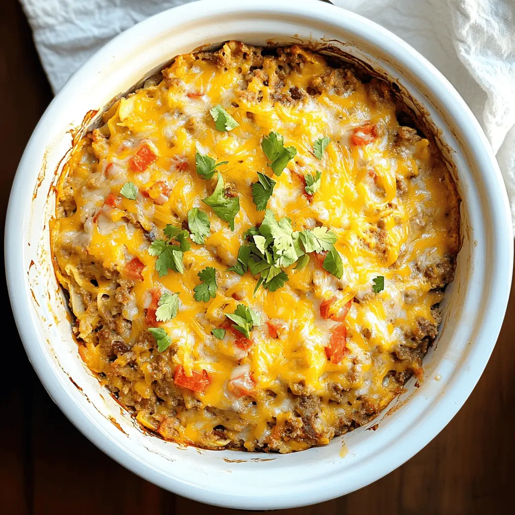 Looking for a comforting, hearty dish that’s super easy to make? This Taco Crock Pot Hashbrown Casserole combines crispy hashbrowns with spicy taco flavors, tender meat, and melted cheese. Perfect for busy weeknights or cozy gatherings! Save this recipe to whip up a satisfying meal that everyone will love!
