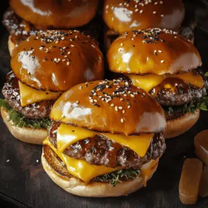 Get ready to try these Teriyaki Parmesan Burgers topped with gooey American cheese! These juicy burgers blend sweet and savory flavors for a mouthwatering experience. Perfect for BBQs or a cozy dinner night at home. Save this recipe and impress your friends and family with this unique twist on a classic favorite!