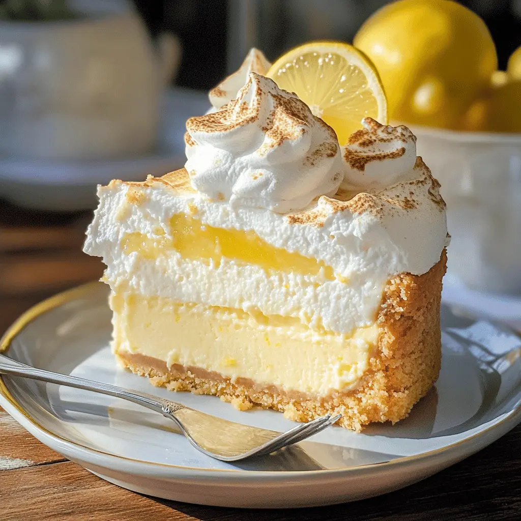 Easy Triple Lemon Meringue Cheesecake Recipe