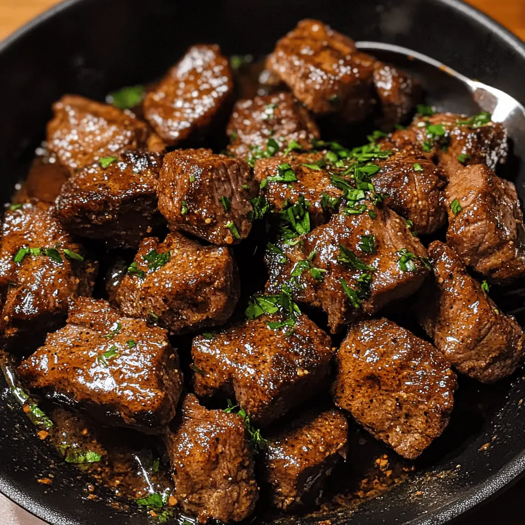 Easy Cajun Garlic Butter Steak Bites Recipe