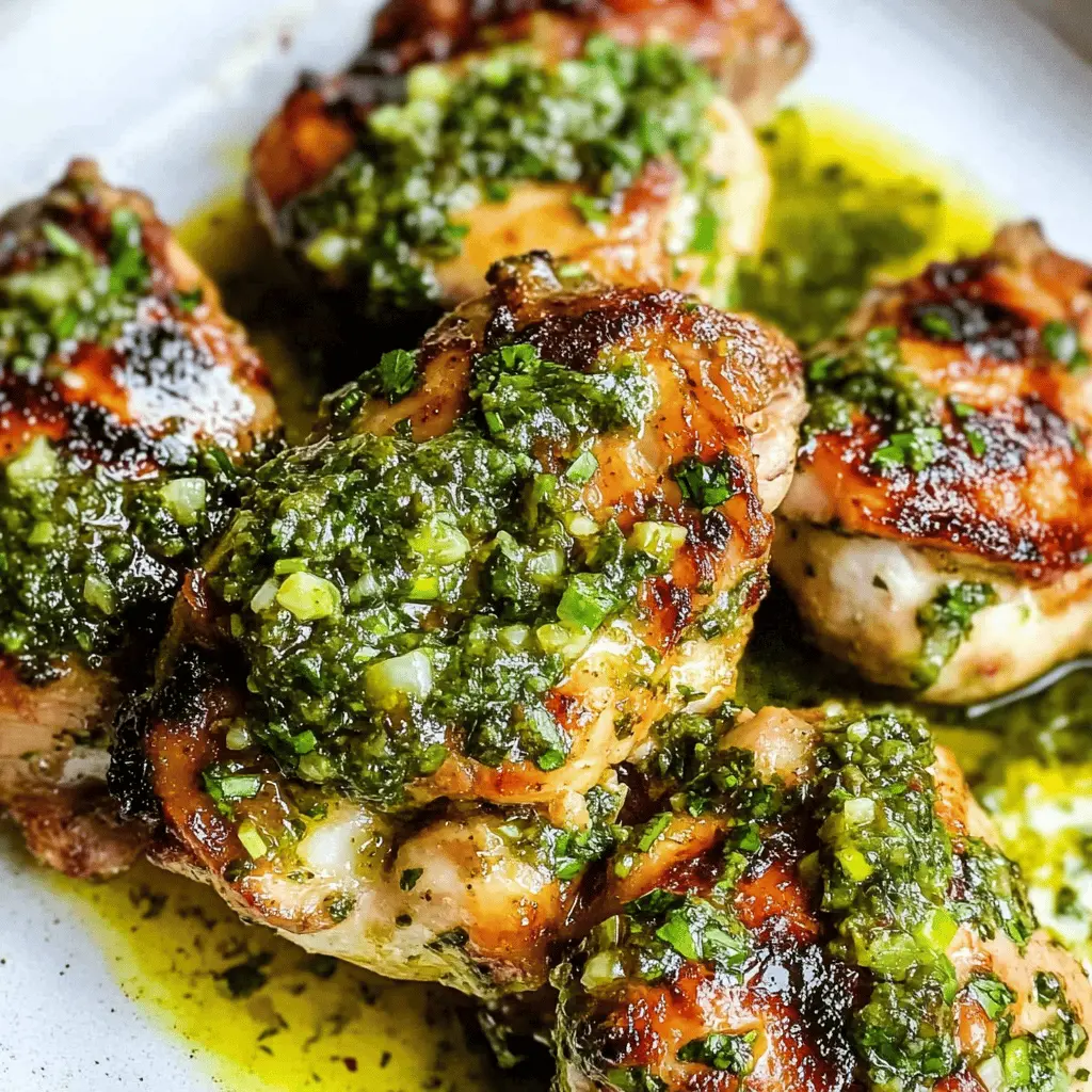 Easy Chimichurri Chicken Thighs Recipe