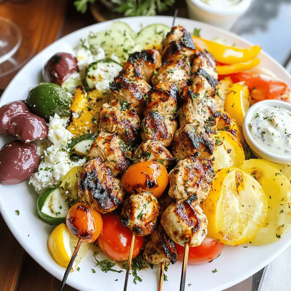 Easy Greek Chicken Kabobs Recipe