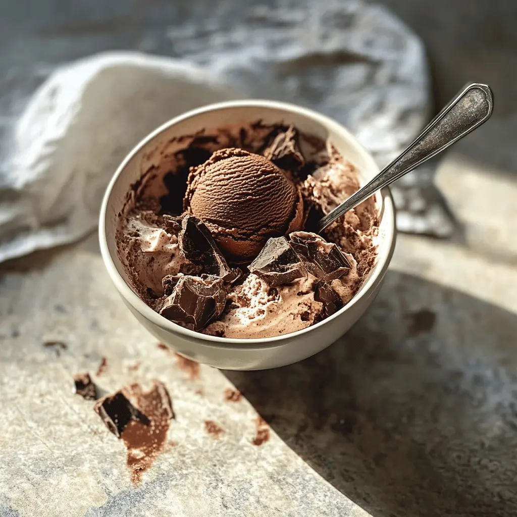 Easy Creamy Dark Chocolate Gelato Recipe
