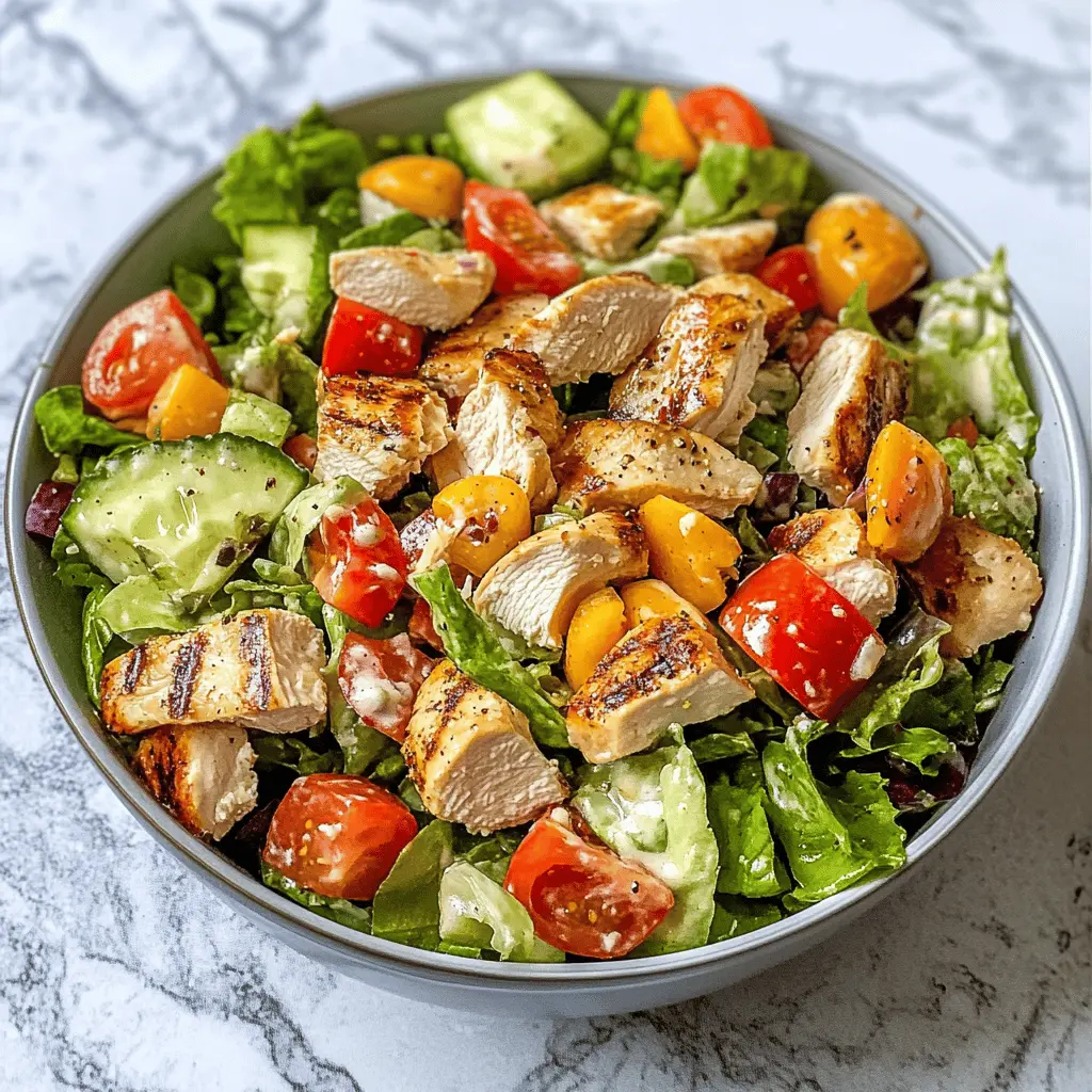 Easy Chicken Chopped Salad Recipe