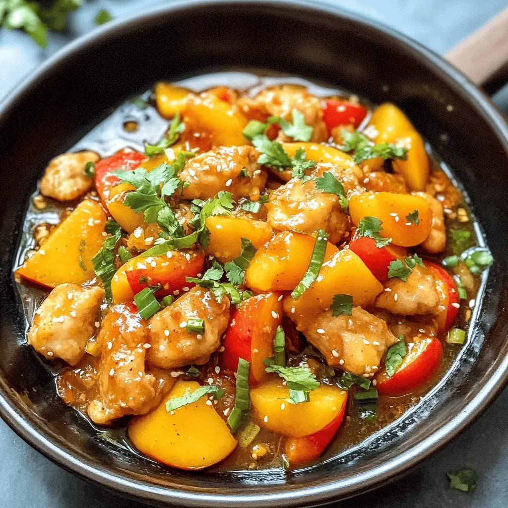 Easy Thai Peach Chicken Recipe