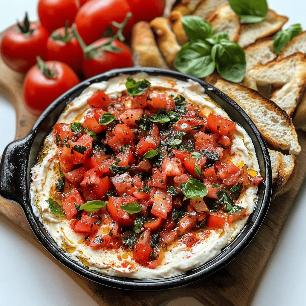 Easy and Creamy Bruschetta Dip Recipe