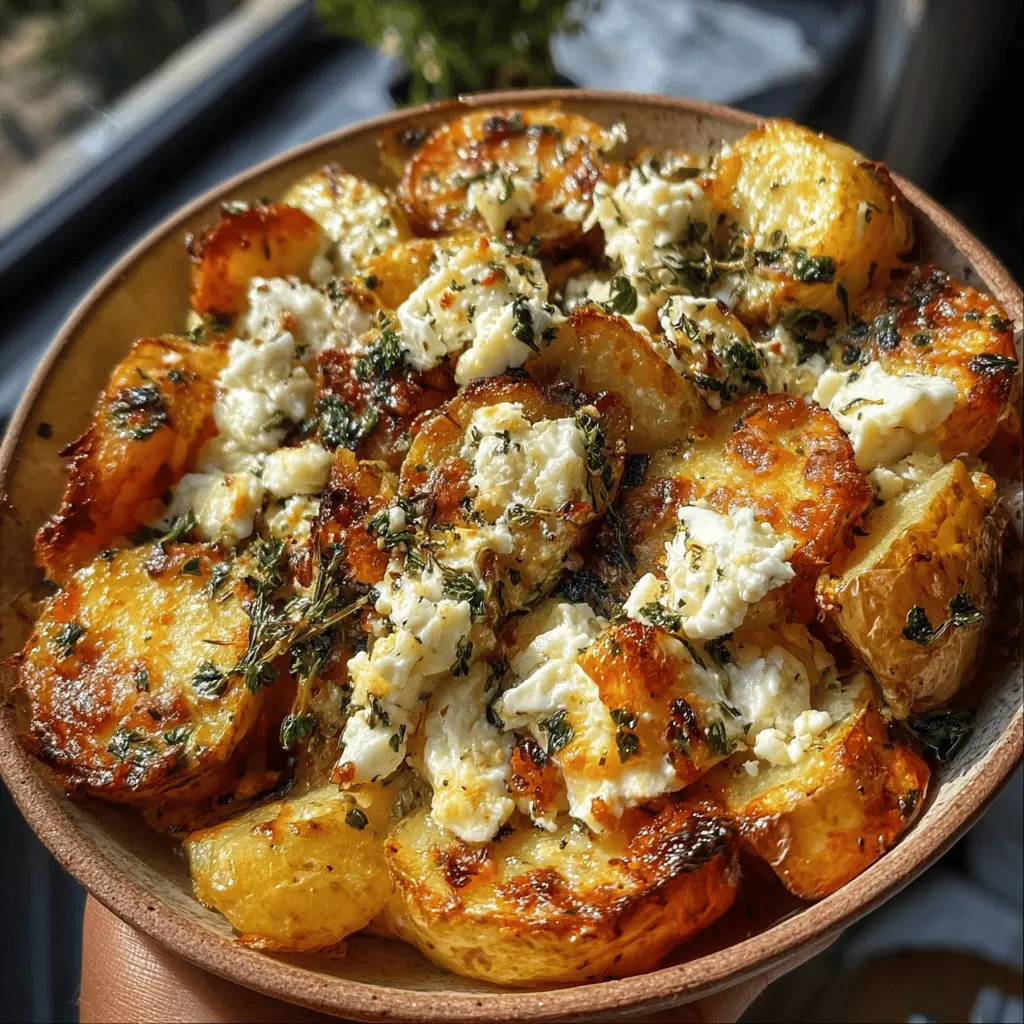 Easy Baked Feta Potatoes Recipe