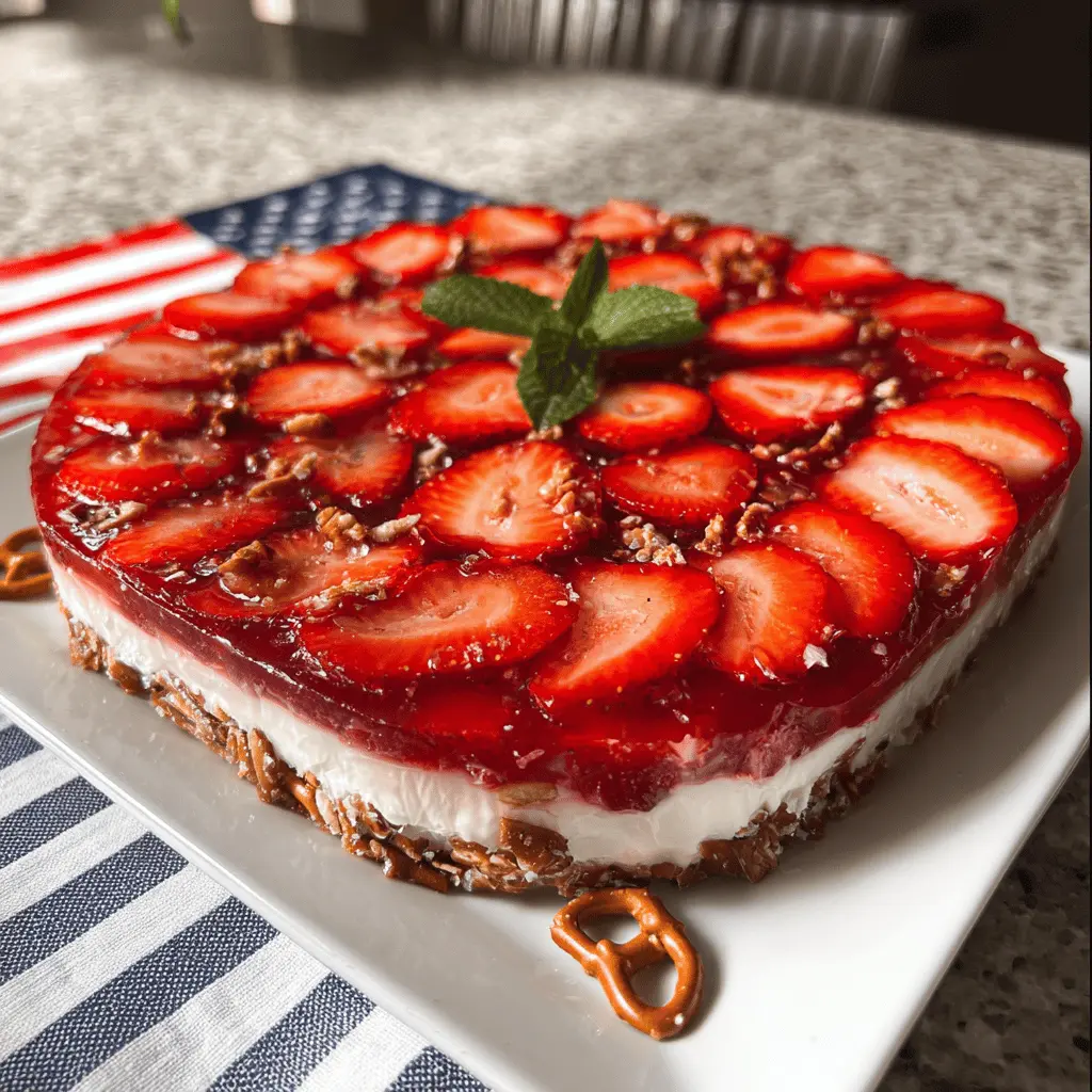 Easy Strawberry Pretzel Jello Salad Recipe