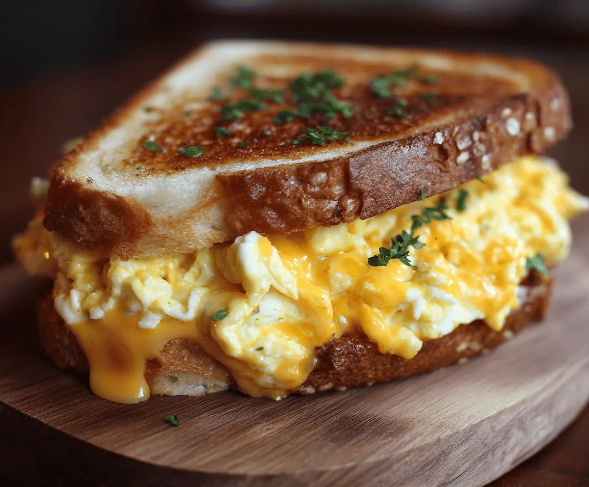 Scrambled Egg and Cheese Sandwich