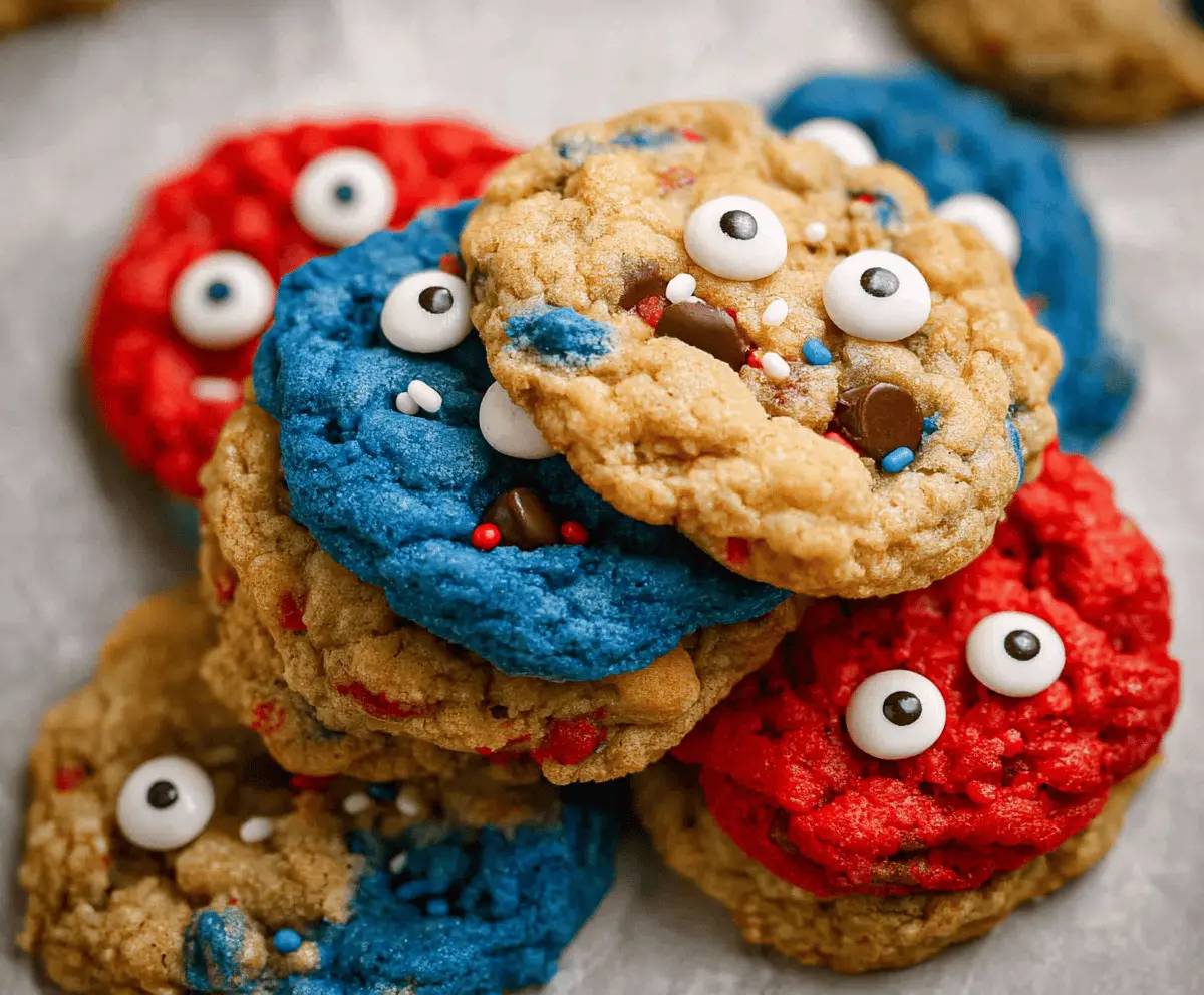 Easy 4th of July Monster Cookie Recipe