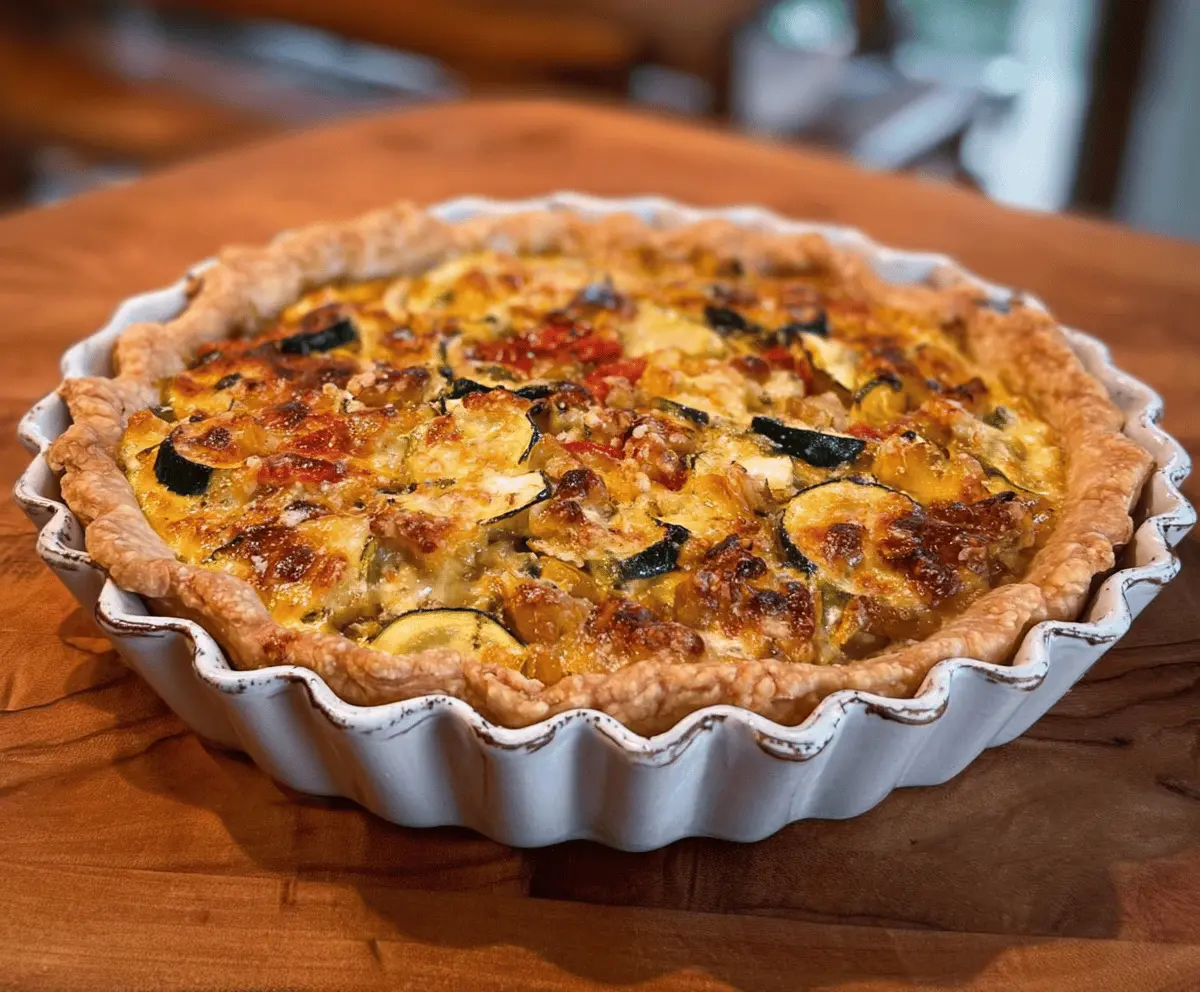 Easy Savory Summer Squash Pie Recipe