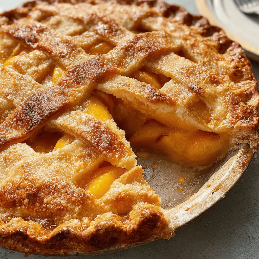 Easy Homemade Peach Pie Recipe