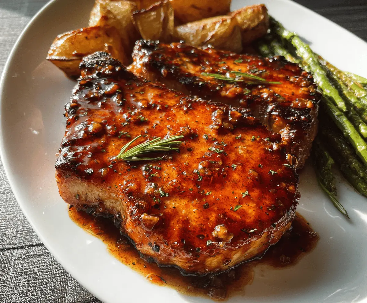 Easy Honey Garlic Baked Pork Chops Recipe