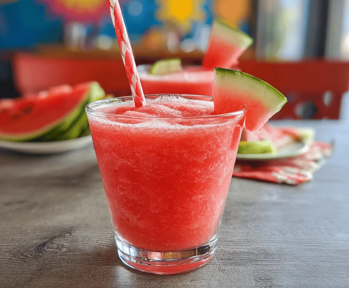 Refreshing Frozen Watermelon Daiquiri Recipe