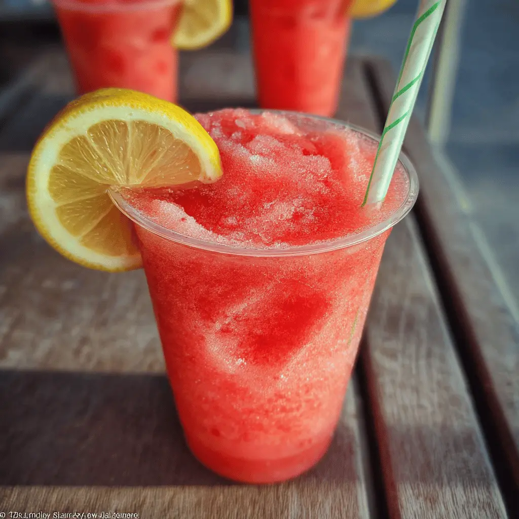 Refreshing Lemonade Watermelon Slushie Recipe