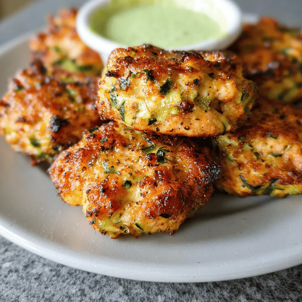 Healthy High Protein Chicken Zucchini Poppers Recipe
