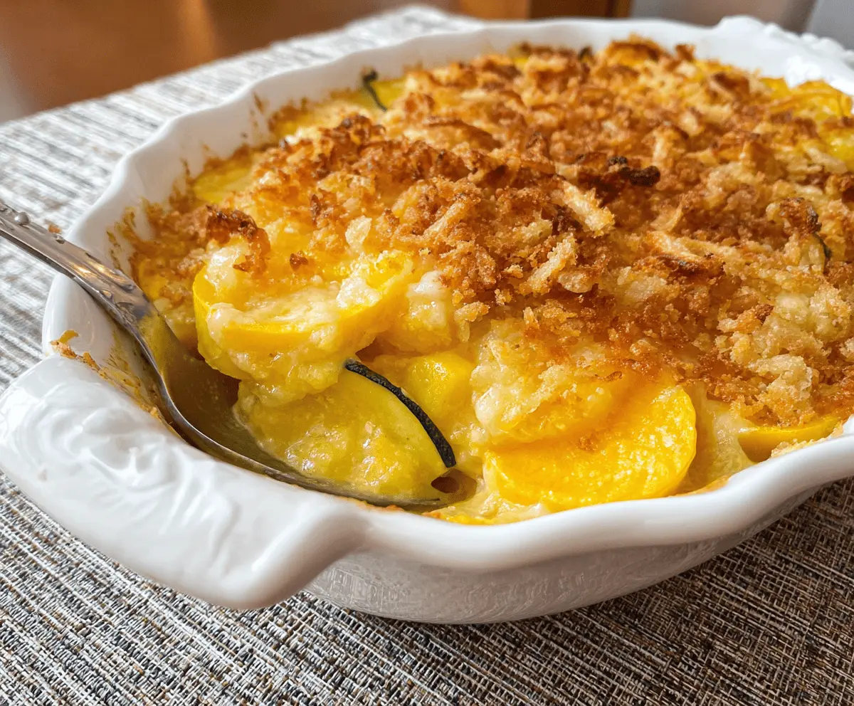 Easy Yellow Squash Casserole Recipe