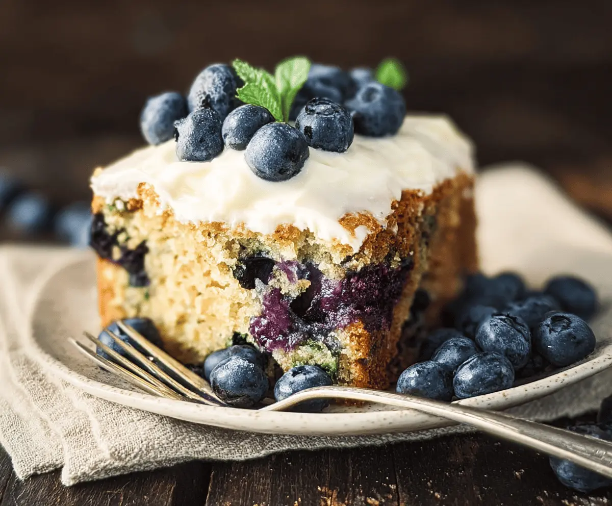 Moist Blueberry Zucchini Cake Recipe