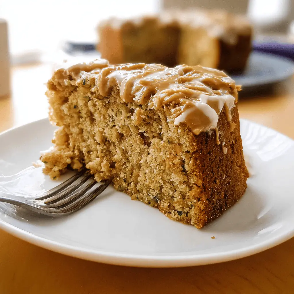 Moist Peanut Butter Zucchini Cake Recipe