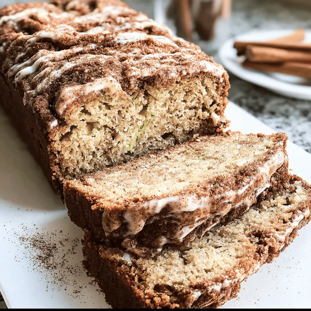 Moist Cinnamon Swirl Zucchini Bread Recipe