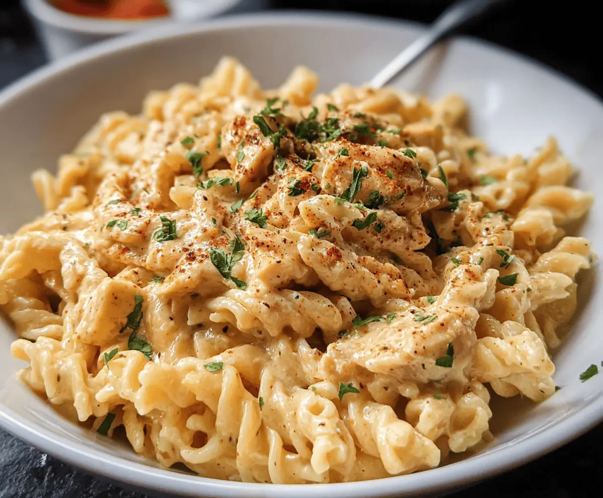 Easy Crock Pot Cajun Chicken Pasta Recipe