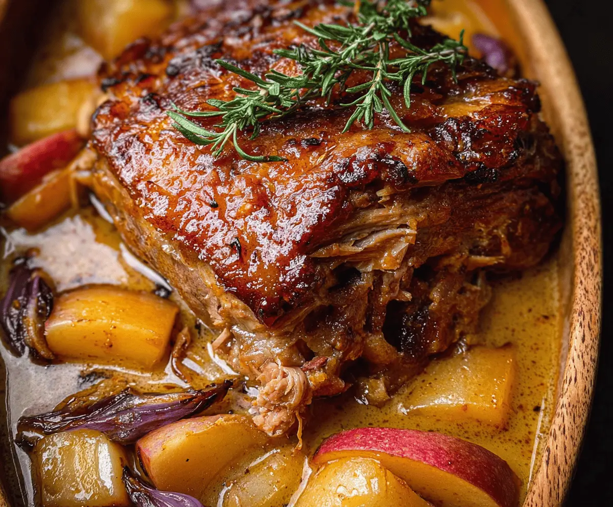 Apple Cider Braised Pork Shoulder Recipe