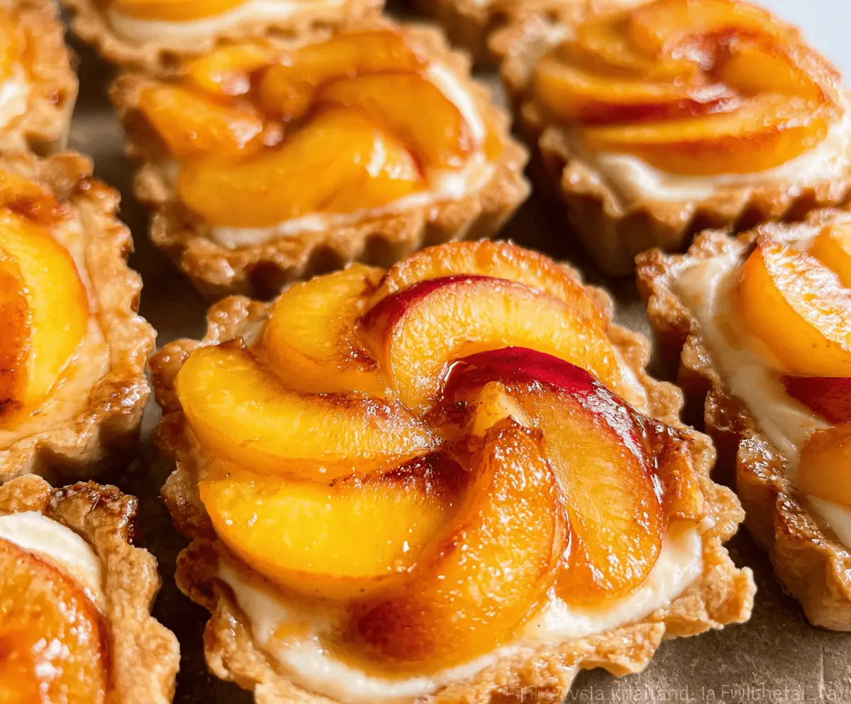 Easy Mini Peach and Cream Cheese Tarts Recipe