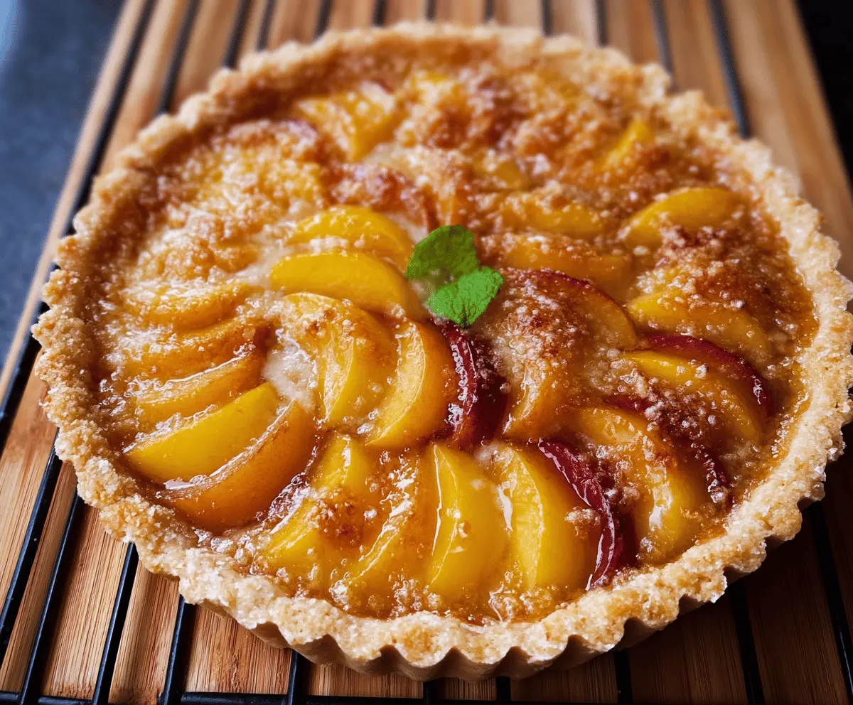 Easy Peach Tart Recipe with Fresh Fruits