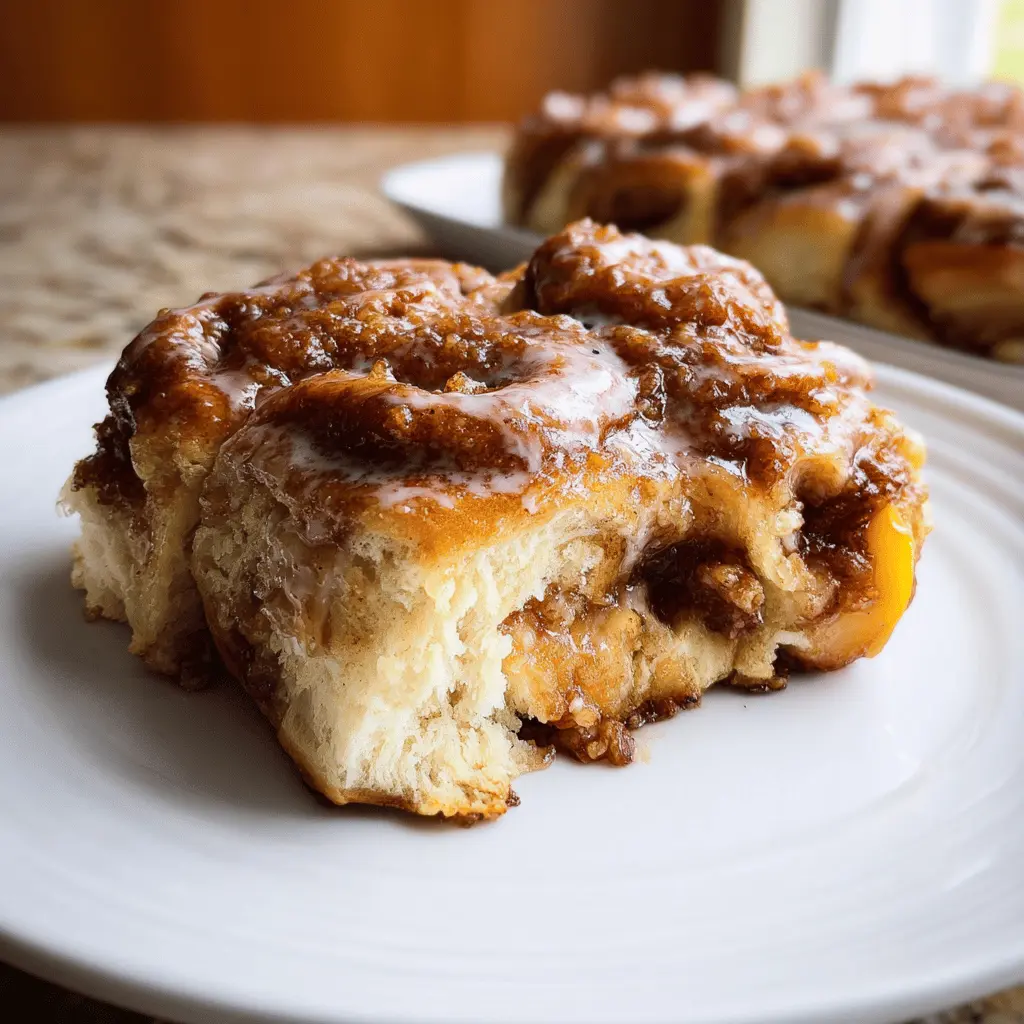 Peach Cobbler Cinnamon Rolls Recipe