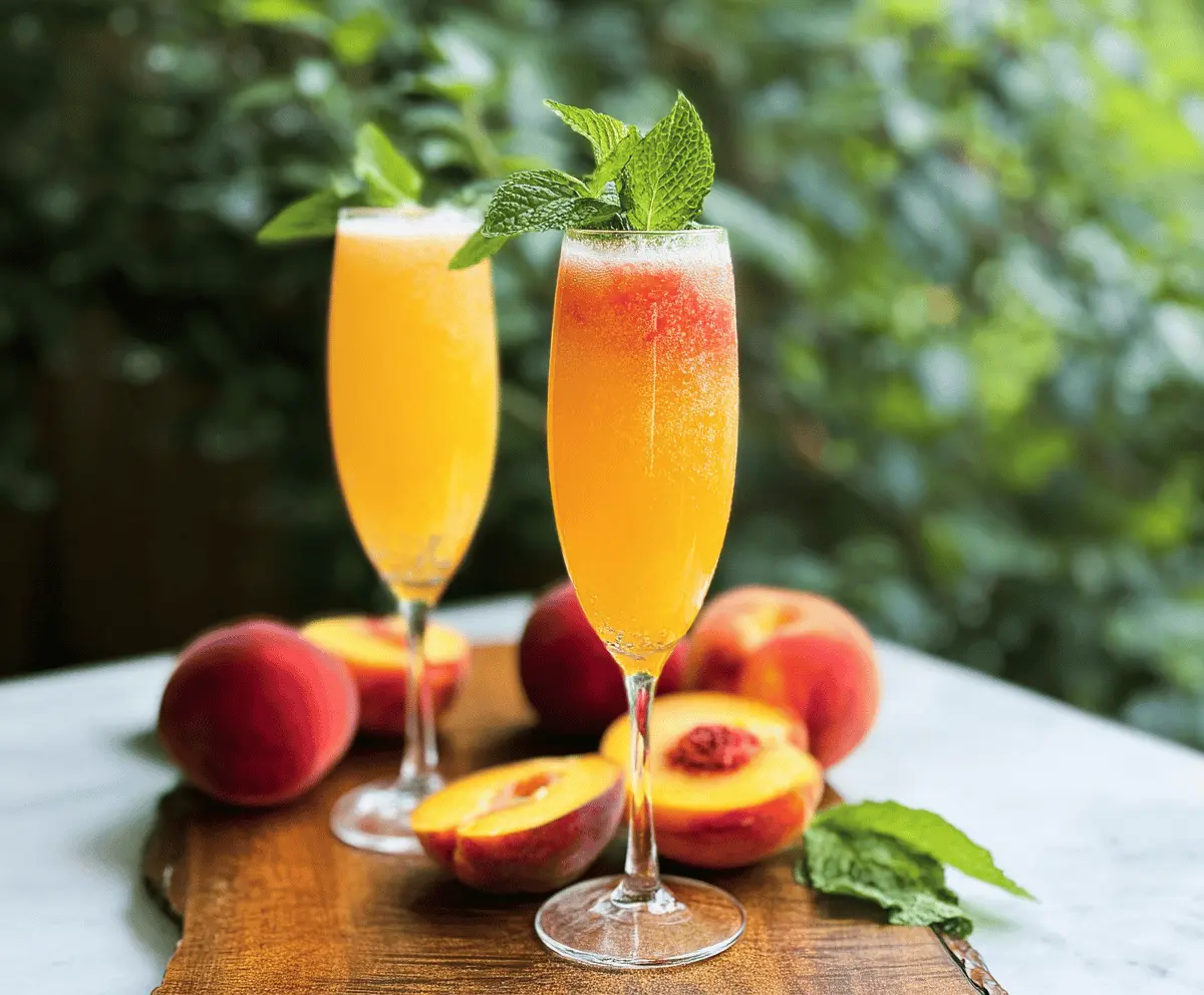Easy Peach Bellini Recipe for Summer Drinks