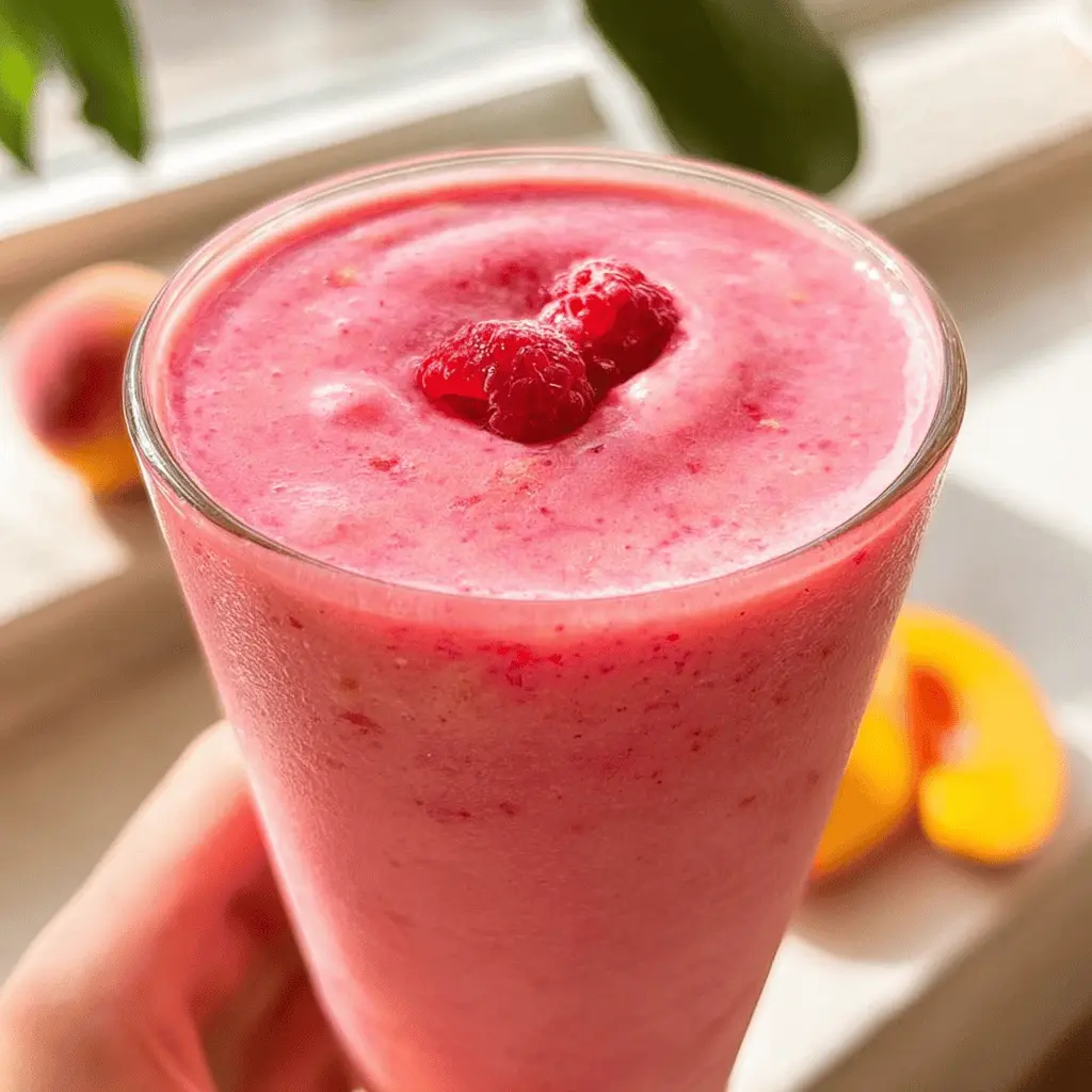 Refreshing Raspberry Peach Smoothie Recipe