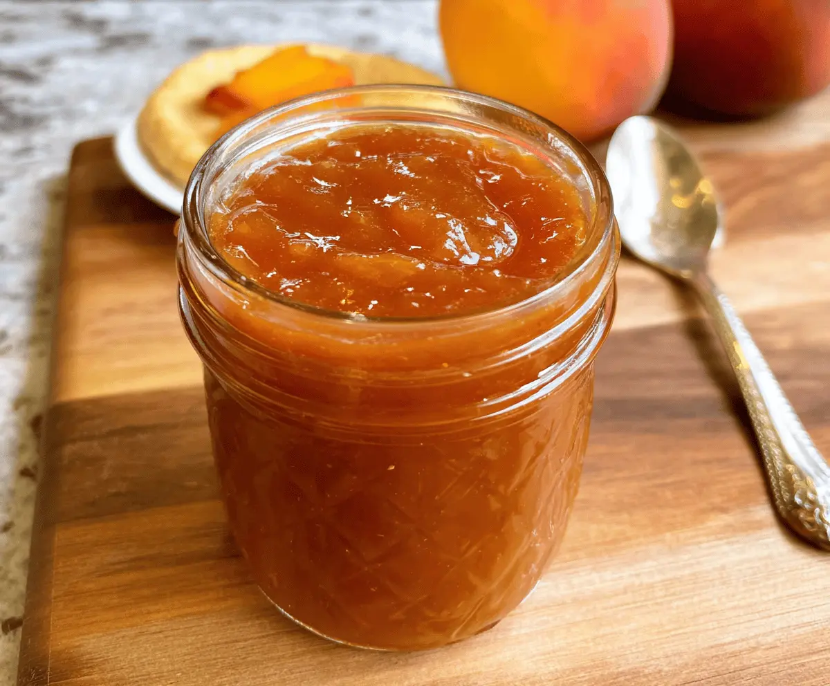Easy Homemade Crockpot Peach Butter Recipe