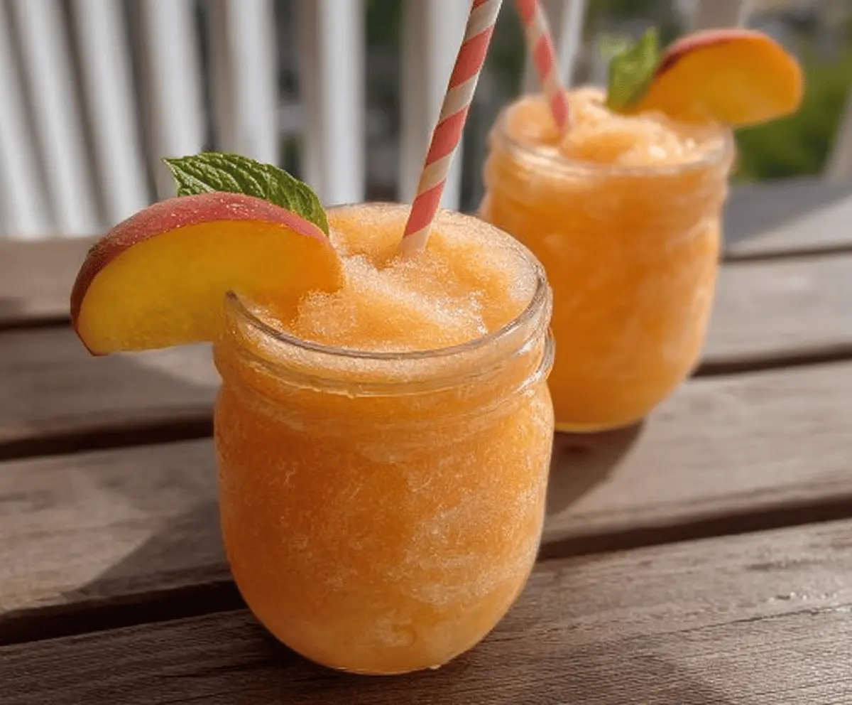 Refreshing Peach Lemonade Slush Recipe